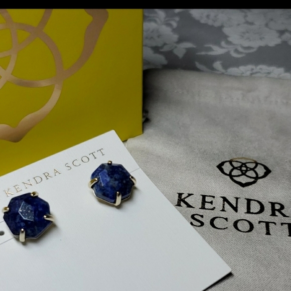 Kendra Scott Ryan Studs, Blue Lapis - Picture 9 of 12